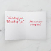 Jésus m'aime carte de la Saint-Valentin (Intérieur)