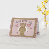 Jésus m'aime carte de voeux d'ange d'ours de (Fleur jaune)