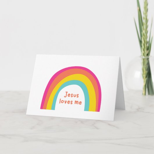 Jésus m'aime. cartes de vœux (Devant)