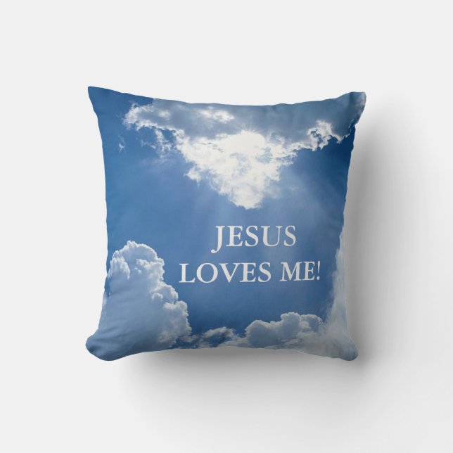Jésus m'aime coussin (Recto)