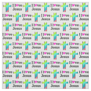 JÉSUS M'AIME ET J'AIME LE TISSU JÉSUS