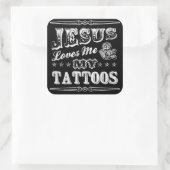 Jésus m'aime et mes stickers de tatouages (Sac)
