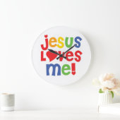 Jésus M'Aime ! Horloge murale (Maison)