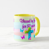 JÉSUS M'AIME MUG 80E ANNIVERSAIRE (Devant droit)