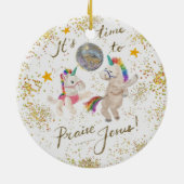 Jésus m'aime Ornement en céramique de Noël (Dos)