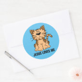 Jésus M'Aime, Stickers Chat Kitty (Enveloppe)