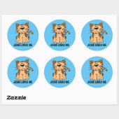 Jésus M'Aime, Stickers Chat Kitty (Feuille)