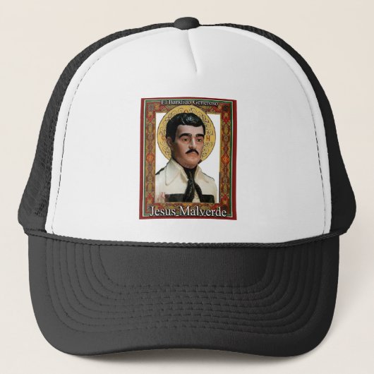 Jesus Malverde , de genereuze bandit Trucker Pet (Voorkant)