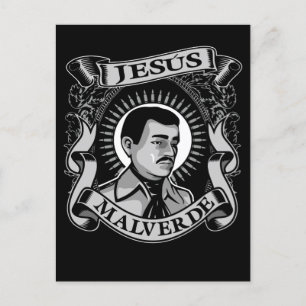 Jesus Malverde Gift Mexican Hero Jesus Malverde Briefkaart