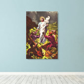 Jésus marche sur la toile enveloppée d'eau (Insitu (Plancher de Bois))