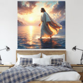 Jésus marche sur toile d'eau Imprimer l'image (Insitu(Chambre))