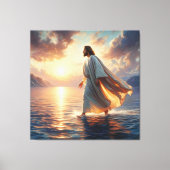 Jésus marche sur toile d'eau Imprimer l'image (Recto)