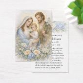 Jesus Mary Joseph Memorial Keepsake (Bureau)