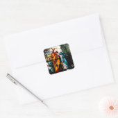 Jesus & Mary Vierkante Sticker (Envelop)