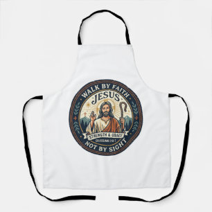 Jesus Matcha Cafe Trend Shirt Christelijk Grafisch Schort
