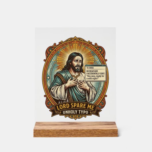 Jésus Mauvaise Message Autocorrect Patron Embarras (Recto)