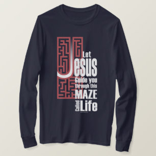 Jesus Maze Basic T-shirt met lange mouwen