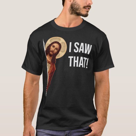 Jésus Mème J'Ai Vu Ce T-shirt Classique (Devant)