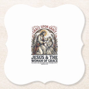 Jesus Menopauze Midlife Vrouwen Aanmoediging Shirt Kartonnen Onderzetters