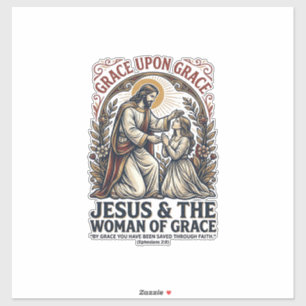 Jesus Menopauze Midlife Vrouwen Aanmoediging Shirt Sticker