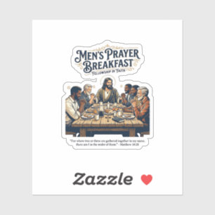 Jesus Mens Groep Broederschap Retreat T-Shirt Insp Sticker