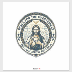 Jesus mentale gezondheid bevestigingen T-shirt ins Sticker