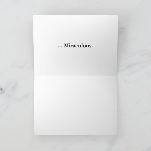 Jésus, merci DA ! ! !   Carte de vacances (Intérieur)