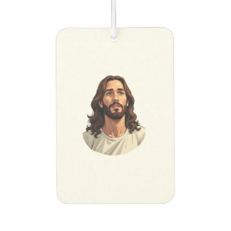 Jesus Mercy Face Vintage Gegraveerd Wit T-shirt 2 Luchtverfrisser