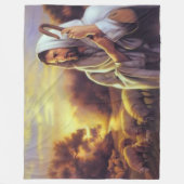 JESUS met FLOCK Fleece Deken (Voorkant)