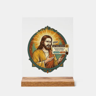 Jésus Mise à Jour Logcielle Ennuyeuse Pop Up Humou
