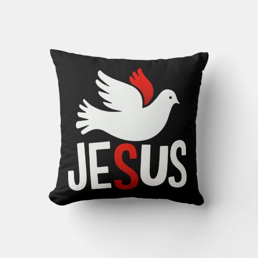 Jesus mit Taube Kussen (Voorkant)