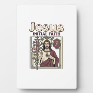 Jesus-monogram initiaal geloof Jesus-monogram init Fotoplaat