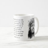 Jésus Mug Psaume 91:1-2 (Devant droit)