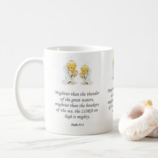Jésus Mug Psaume 93:4 (Avec donut)