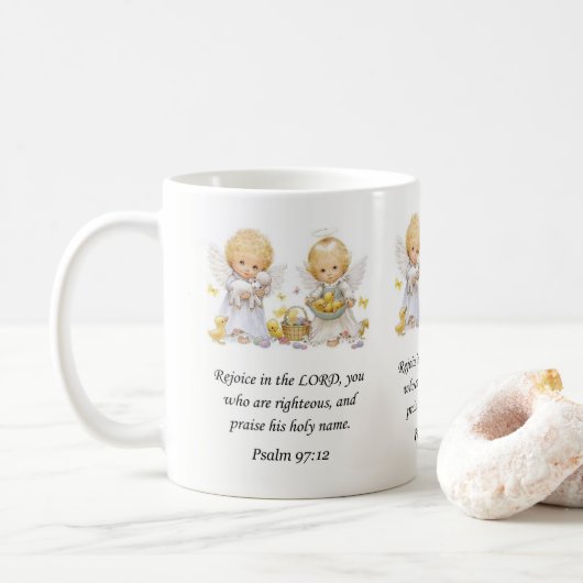 Jésus Mug Psaume 97:12 (Avec donut)