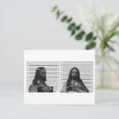 Jesus Mugshot Briefkaart (Staand voorkant)