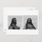Jesus Mugshot Briefkaart (Voorkant / Achterkant)