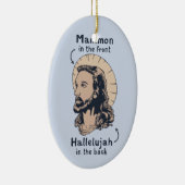 Jesus Mullet Keramisch Ornament (Rechts)