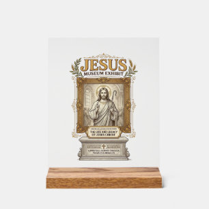 Jesus Museum Tentoonstelling Jesus Museum Tentoons Acryl Bord