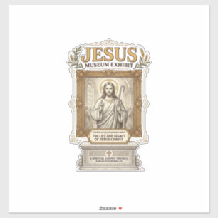 Jesus Museum Tentoonstelling Jezus Museum Tentoons Sticker