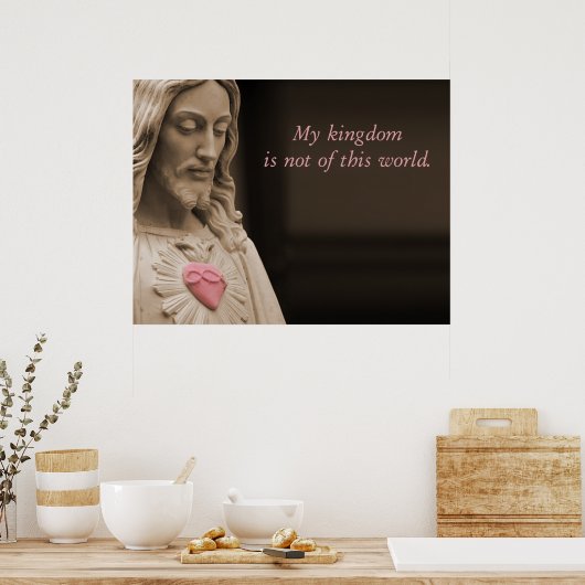 Jesus My Kingdom Poster (Keuken)