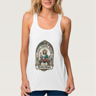 Jesus Naai Herstel Hersteld Hart Jesus Naai Herste Tanktop