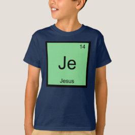 Jesús  Naam Chemie Element Periodiek Systeem T-shirt