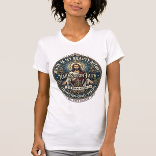 Jesus Nagel Tech Nagel Kunstenaar T-shirt Inspirer
