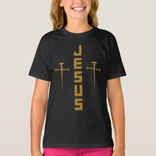 Jesus Nail Cross Christelijk Faith for Believers T-shirt