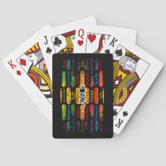Jesus Names Multi-color Pokerkaarten