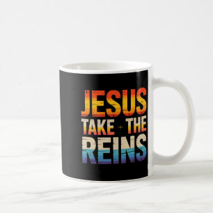 Jesus neem de teugels - Inspirerende christelijke Koffiemok
