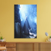 Jesus Night Wrapped Canvas (Insitu (Woonkamer))
