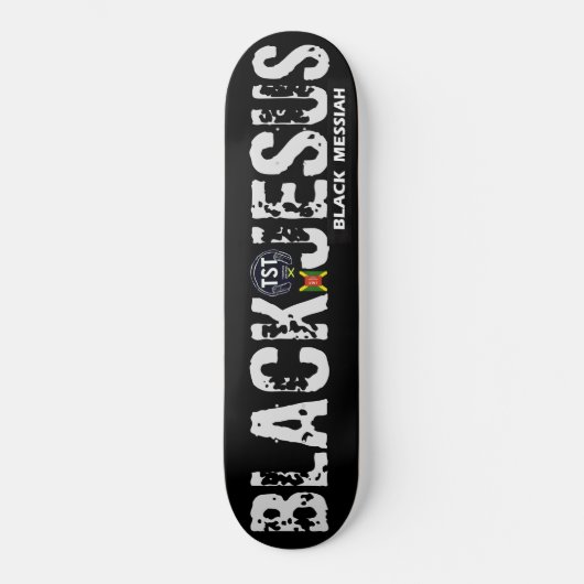 JÉSUS NOIR MESSIE NOIR Skateboard (Recto)