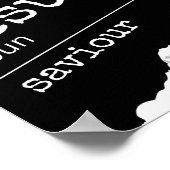 Jésus (Nom) : Sauveur Affiche de verset biblique K (Coin)